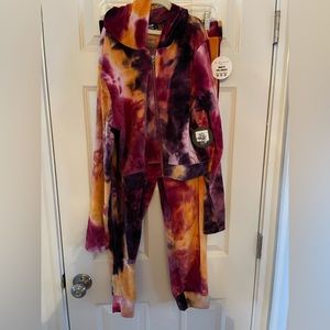 2 piece velour jogger and jacket